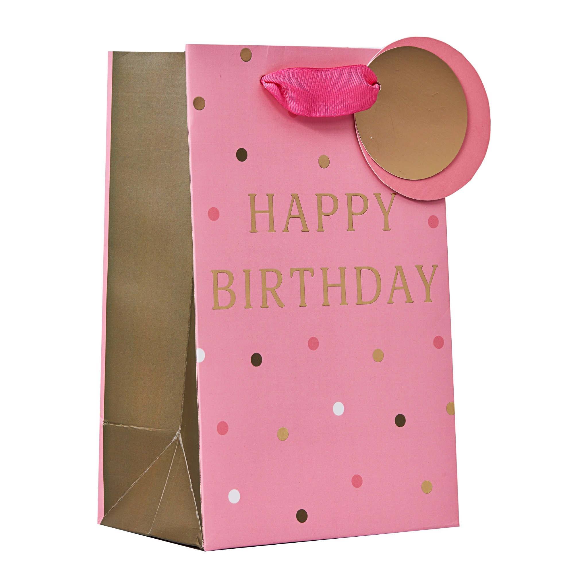 GIFT BAG,Happy Birthday Pink (Small) [Packs Only]