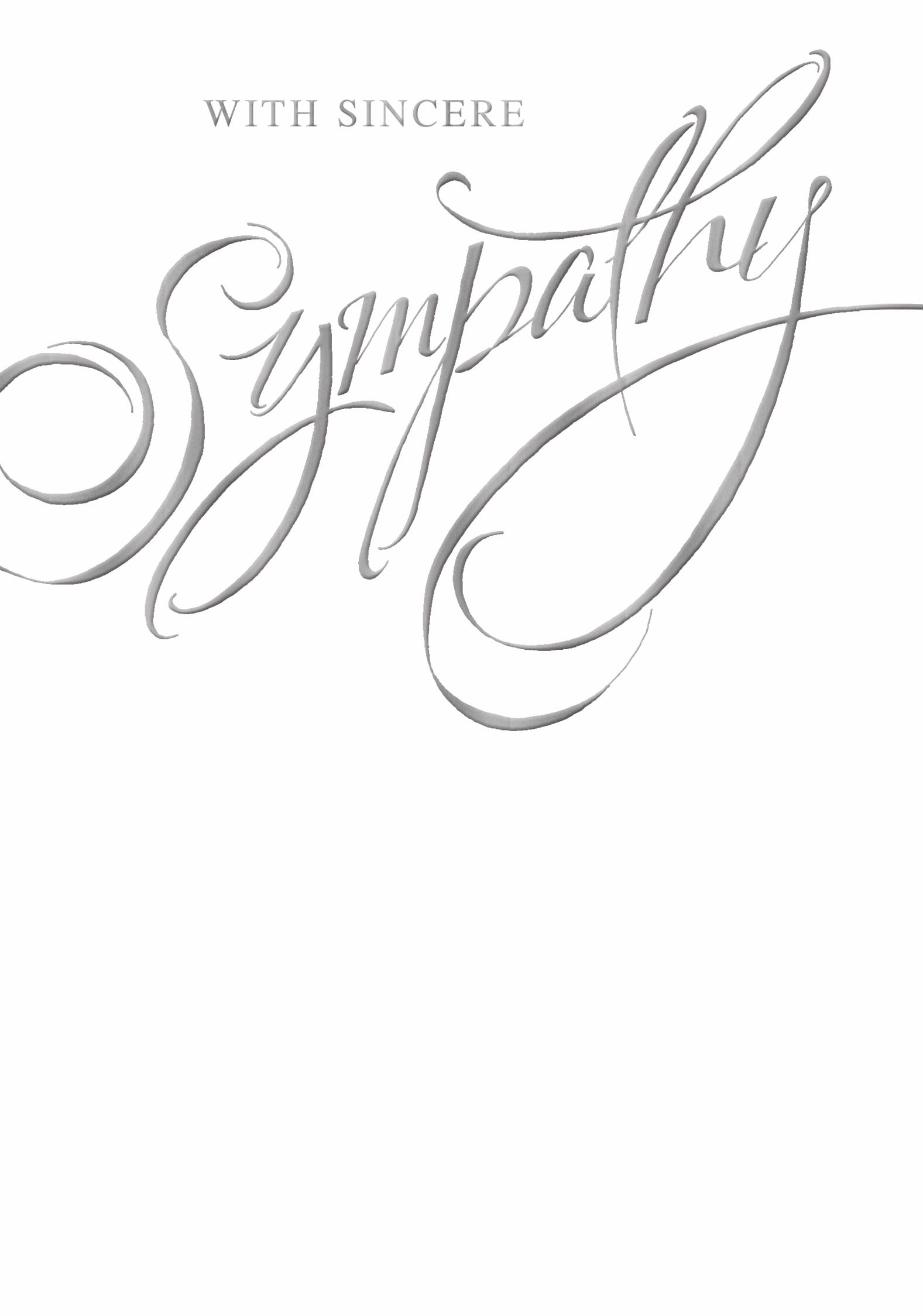 SYMPATHY CARDS,6`s Text Sincere Sympathy