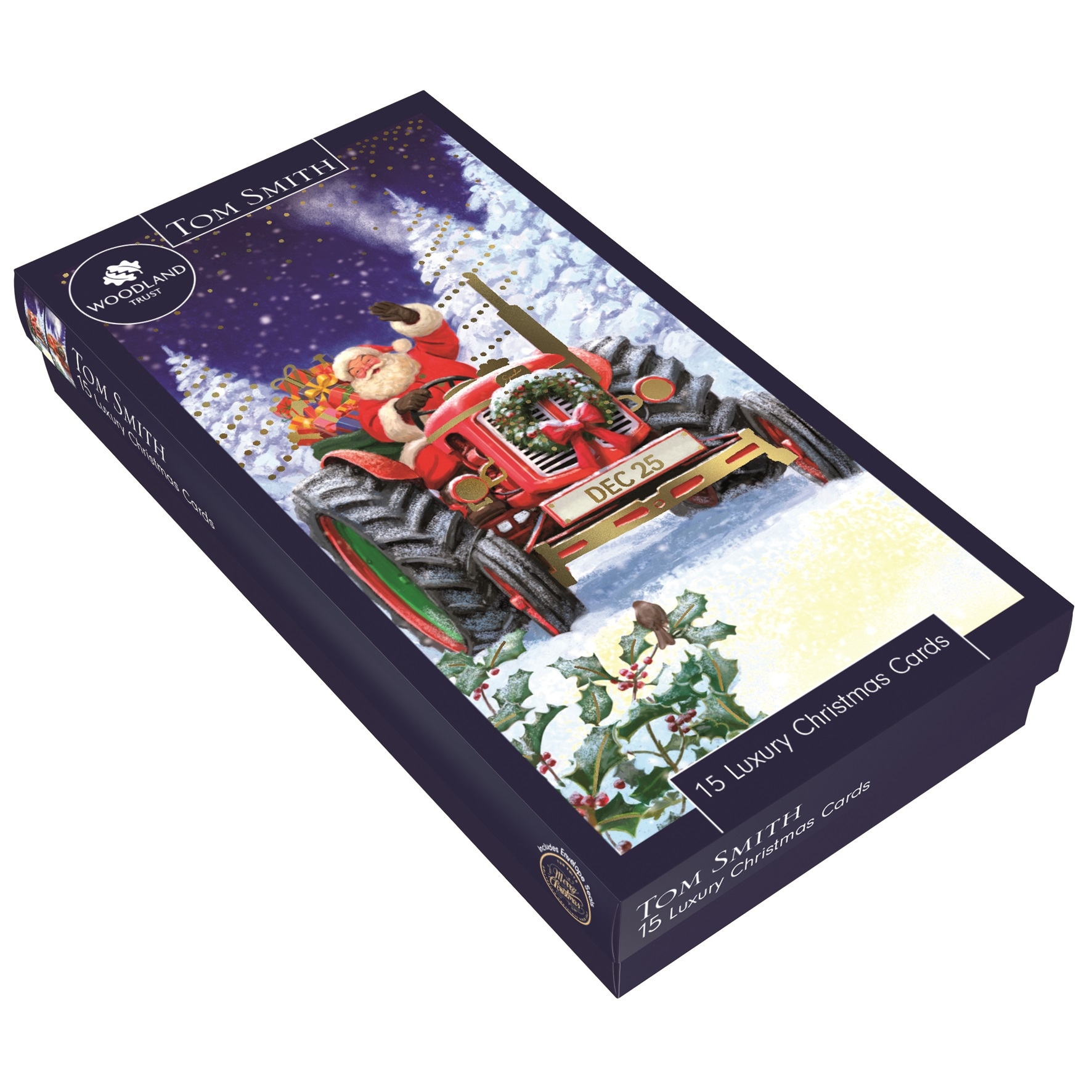 BOXED CARDS,Santa Train Slim 15`s (Bulk) [Packs Only]