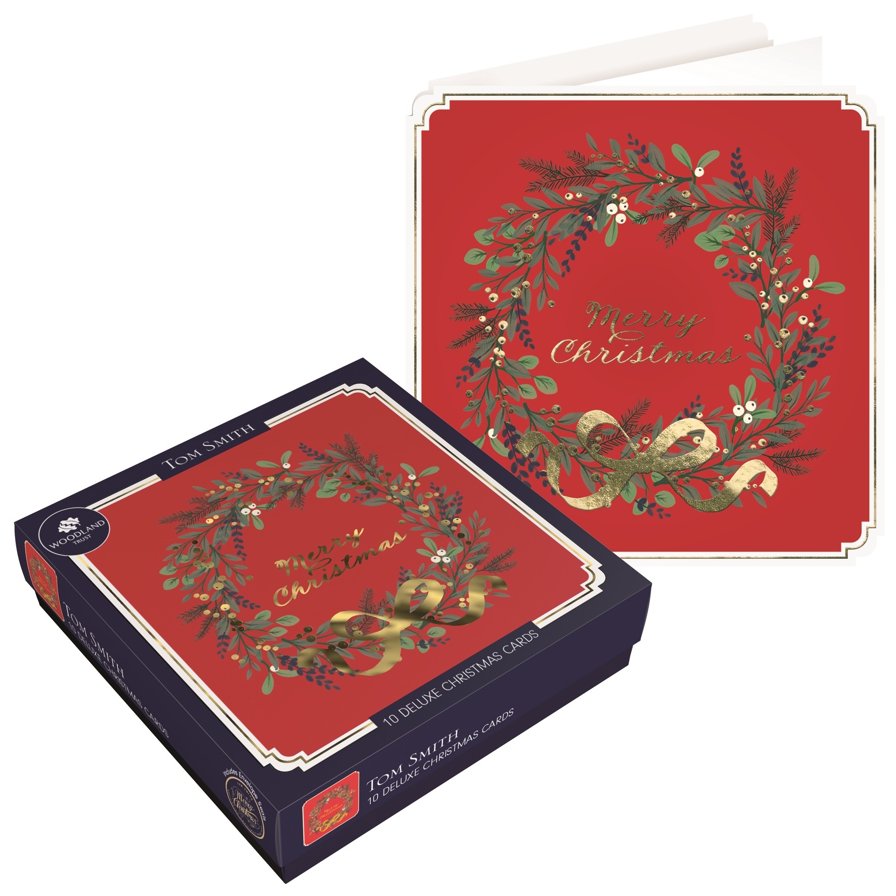 BOXED CARDS,Timeless Noel Deluxe With Insert 10`s [Splittable]