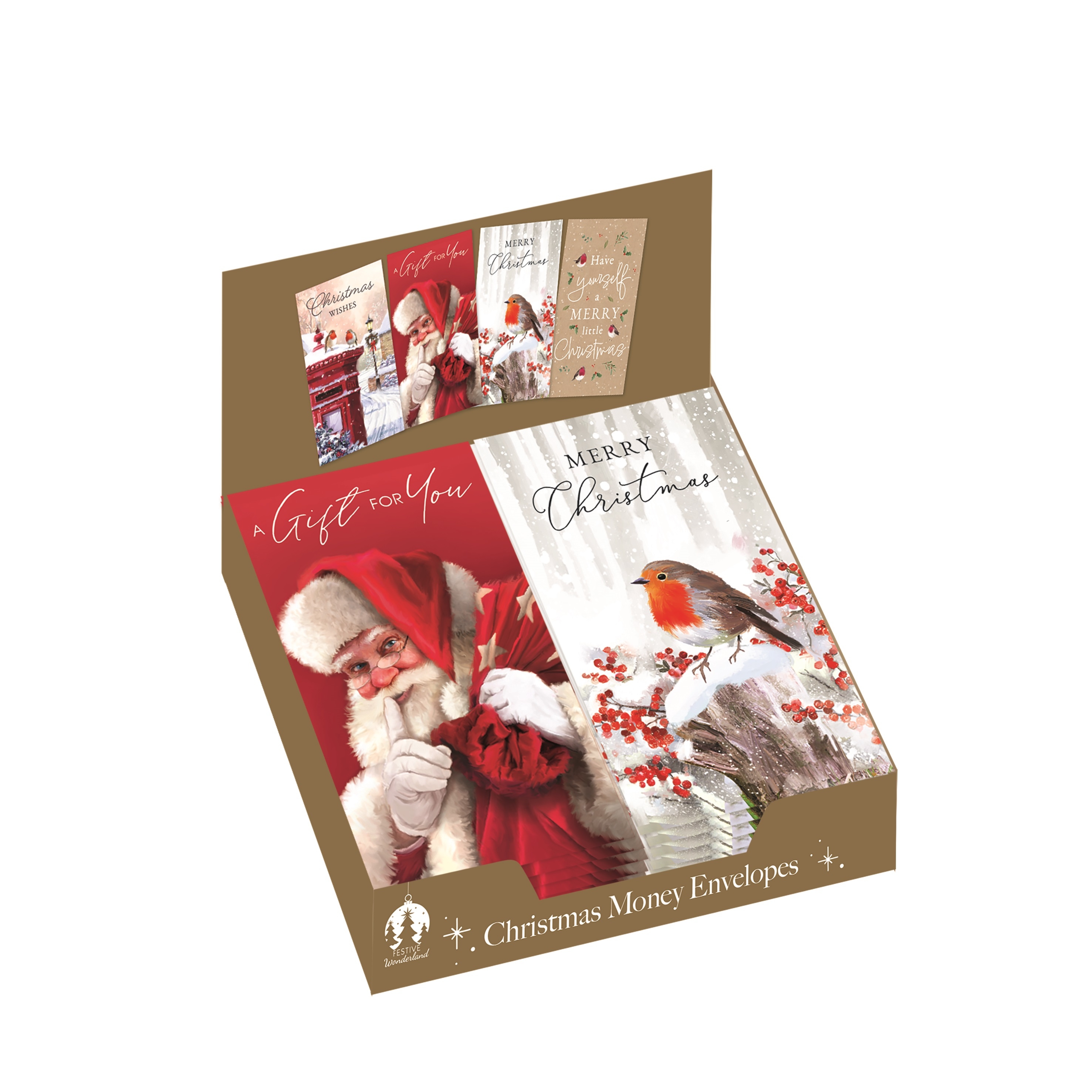 XMAS MONEY WALLETS,Traditional Assorted [Packs Only]