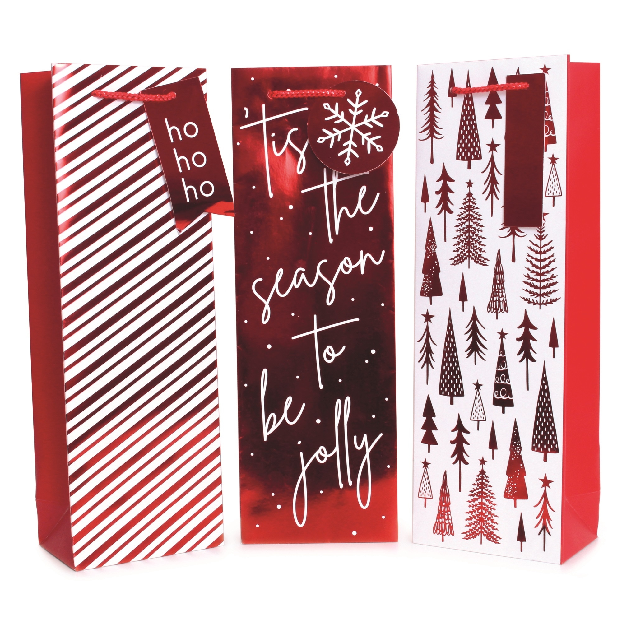 GIFT BAG,Red Foil (Bottle) [Packs Only]