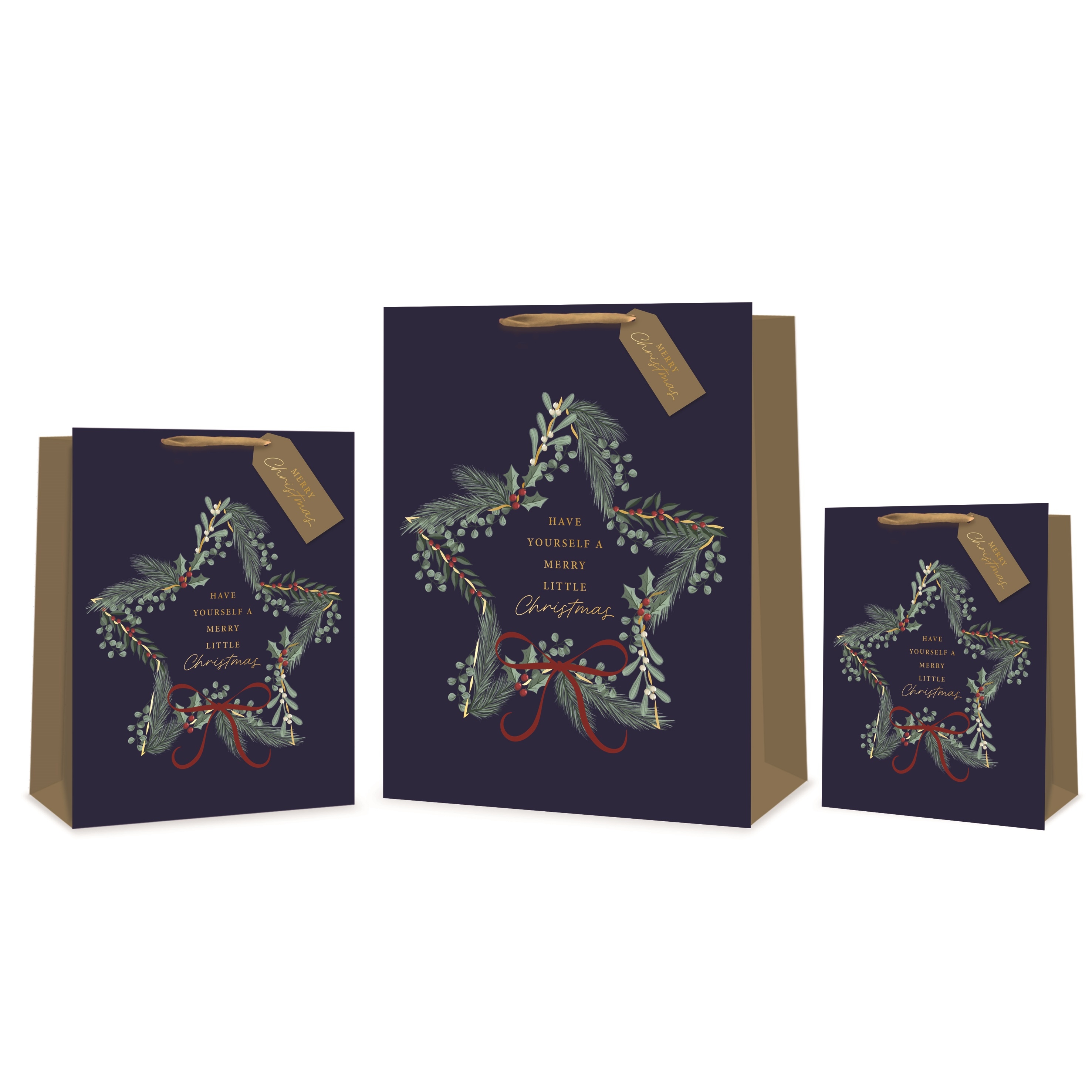 GIFT BAG,Christmas Wreath (Medium) [Packs Only]