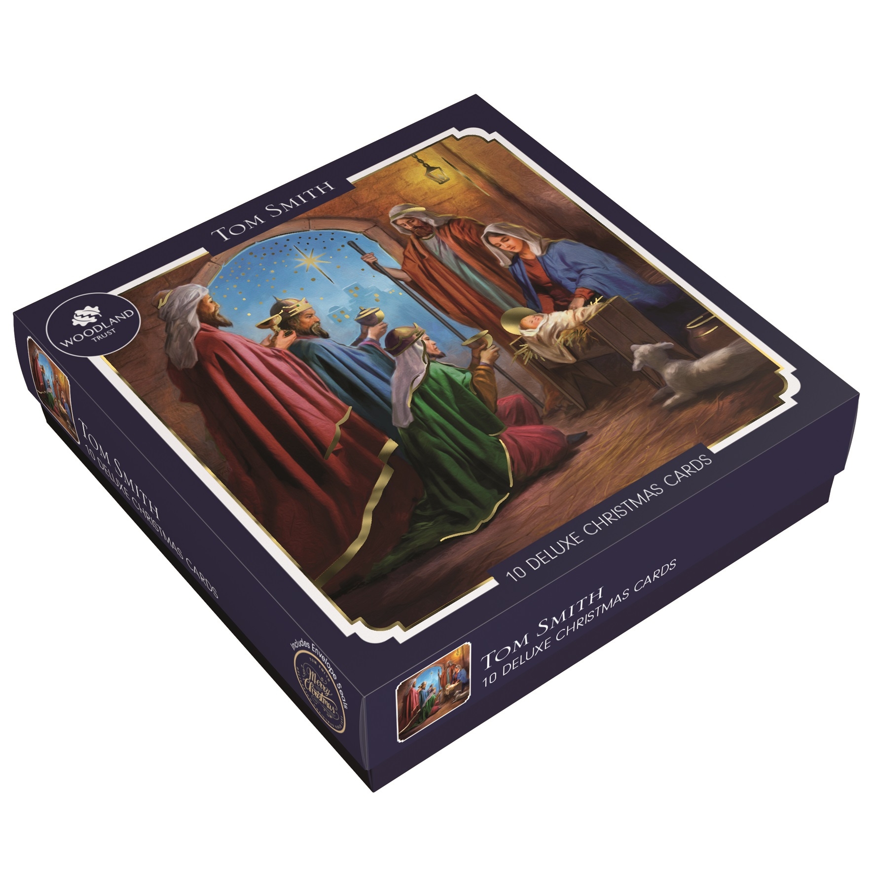 BOXED CARDS,Three Wise Men Deluxe With Insert 10`s [Splittable]