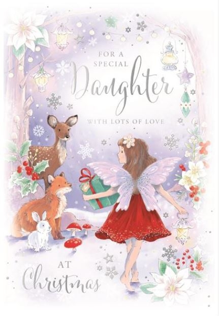 XMAS CARDS,Daughter 6`s Fairy, Animals, Winter Scene