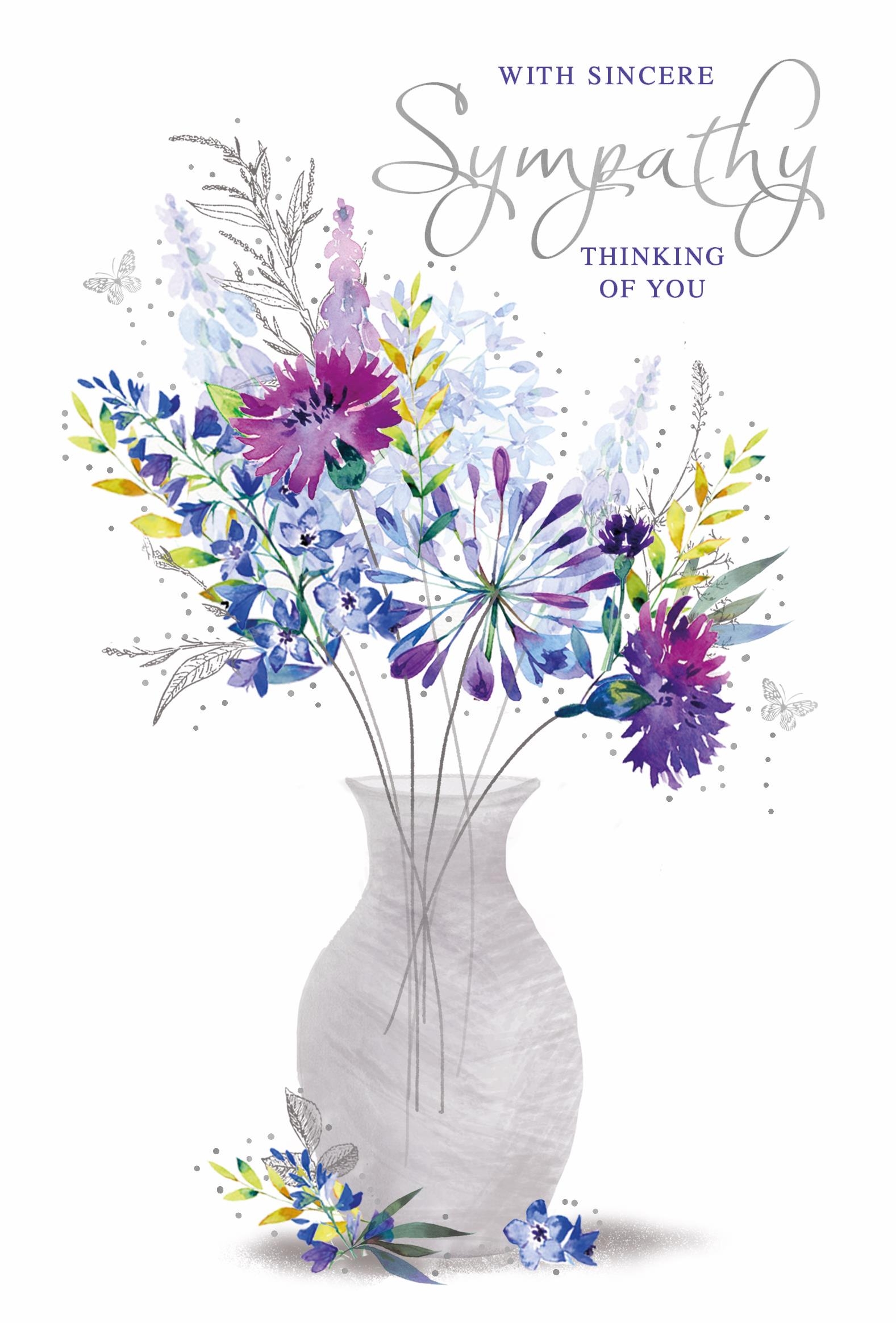 SYMPATHY CARDS,6`s Floral Vase