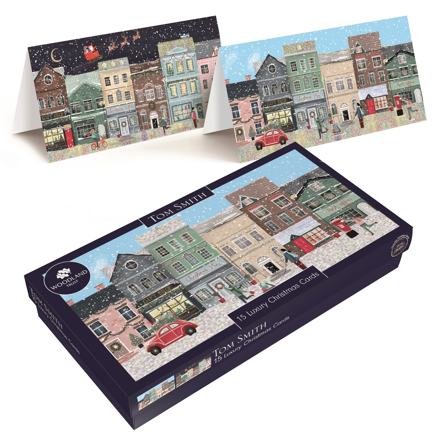 BOXED CARDS,Village Scene Slim 15`s (Bulk) [Packs Only]