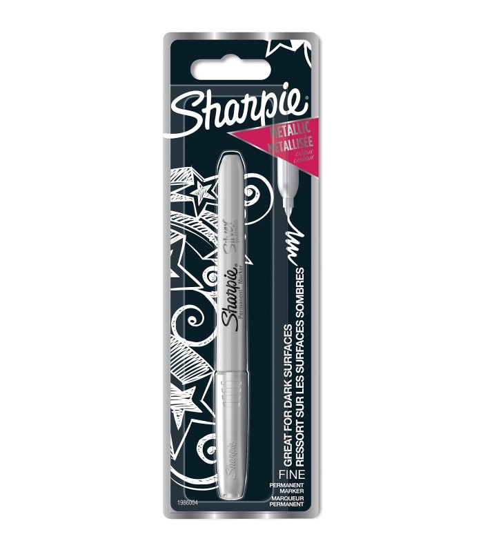 SHARPIE PERMANENT MARKER Metallic Silver I/cd [Splittable]