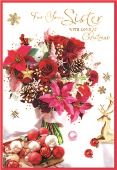 XMAS CARDS,Sister 6`s Christmas Bouquet