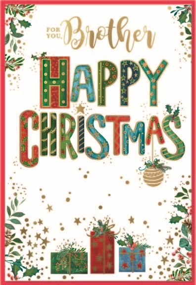 XMAS CARDS,Brother 6`s Foliage & Presents