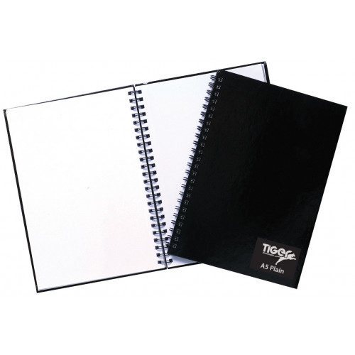 NOTEBOOK,Twin Wire Plain A5 60lv 120pg [Packs Only]