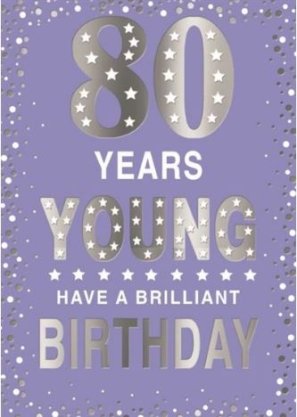 AGE 80 CARDS,Female 6`s Text