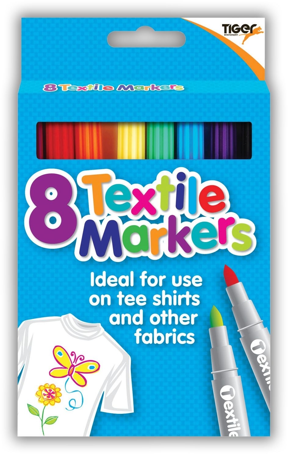 MARKERS,Textile 8`s H/pk [Packs Only]