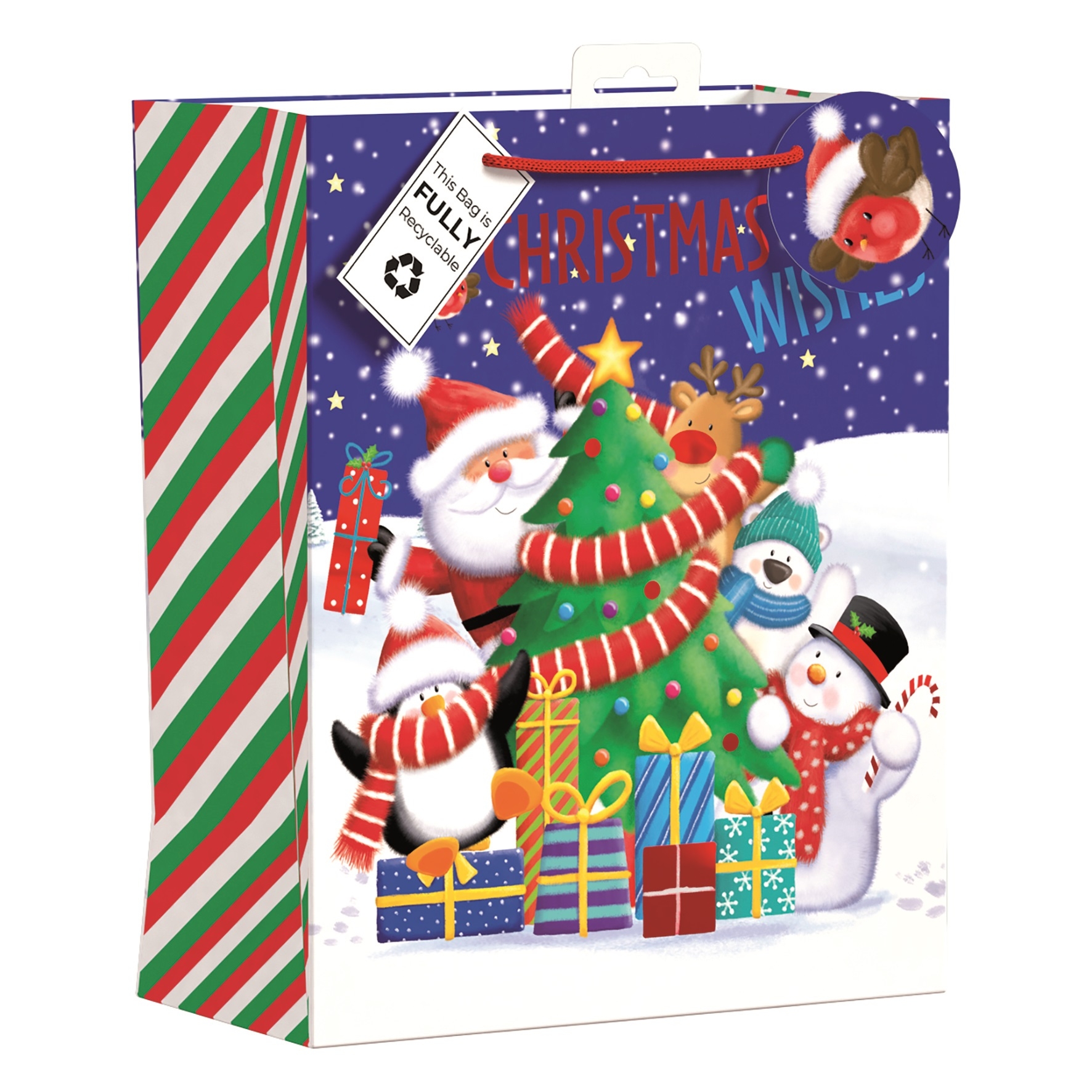 GIFT BAG,Santa & Friends (Large) [Packs Only]