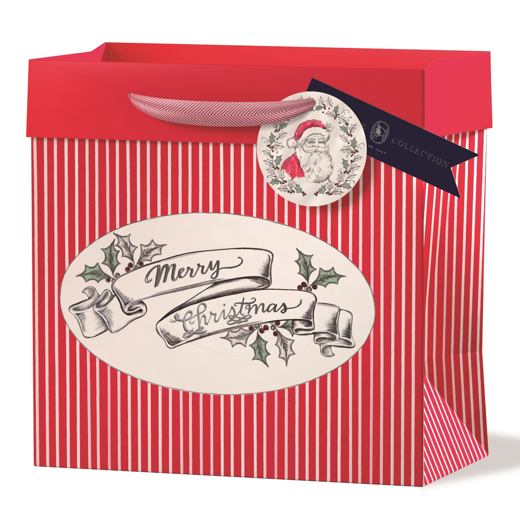 GIFT BAG,Classic Santa (Medium) [Packs Only]
