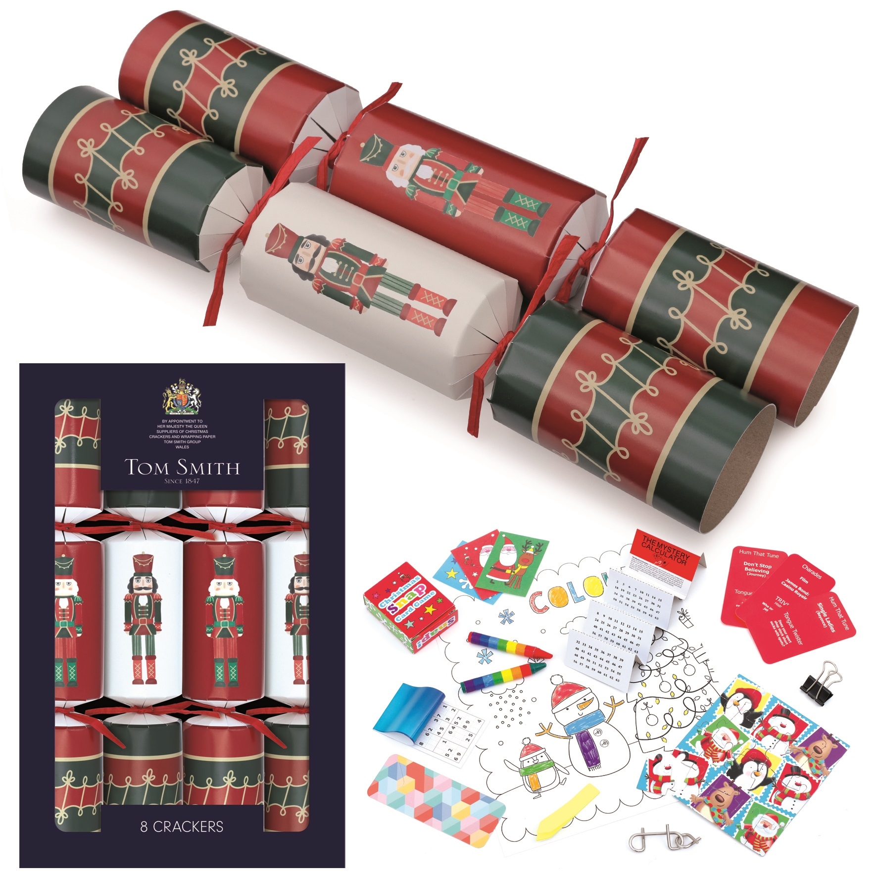 CRACKERS,31cm Nutcraker Family 8`s [Splittable]