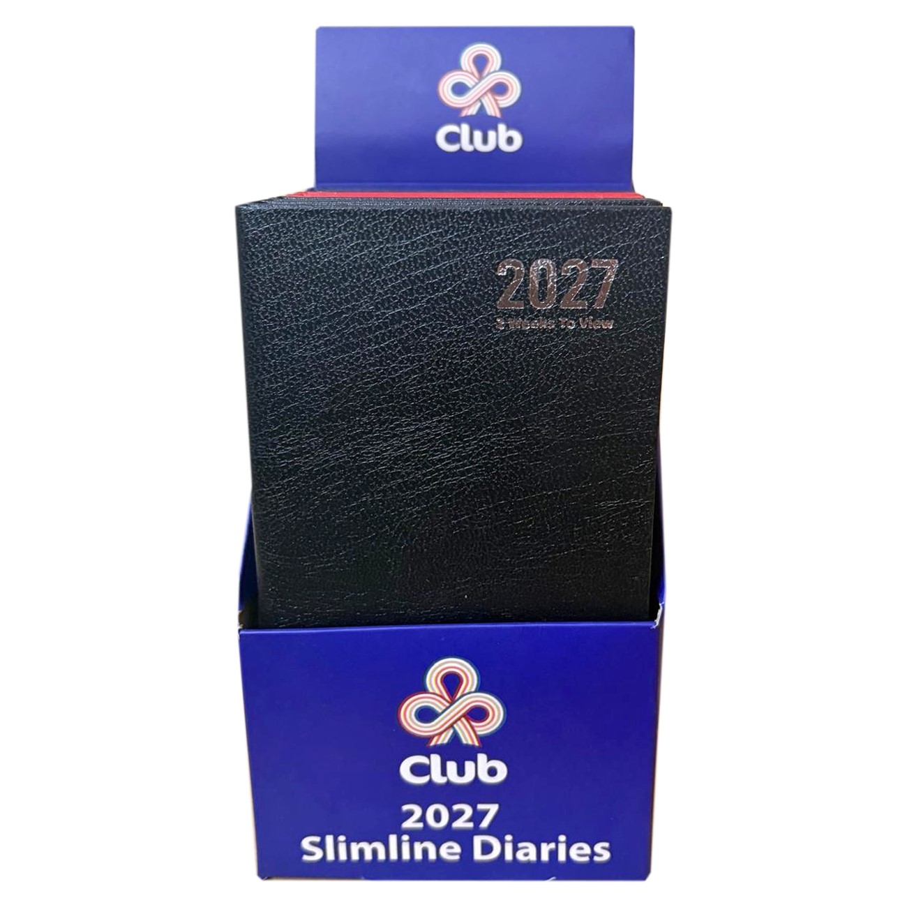 DIARY,Slim,Two Weeks To View, Asst Cols. 2027 CDU [Packs Only]