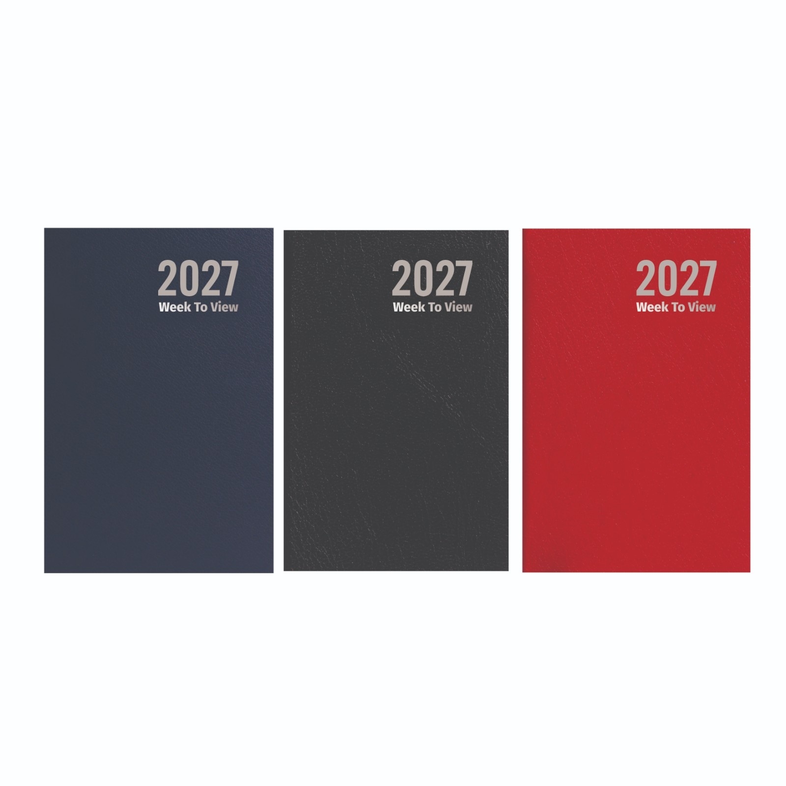 DIARY,Pocket,Week To View, Asst Cols. 2027 CDU [Packs Only]