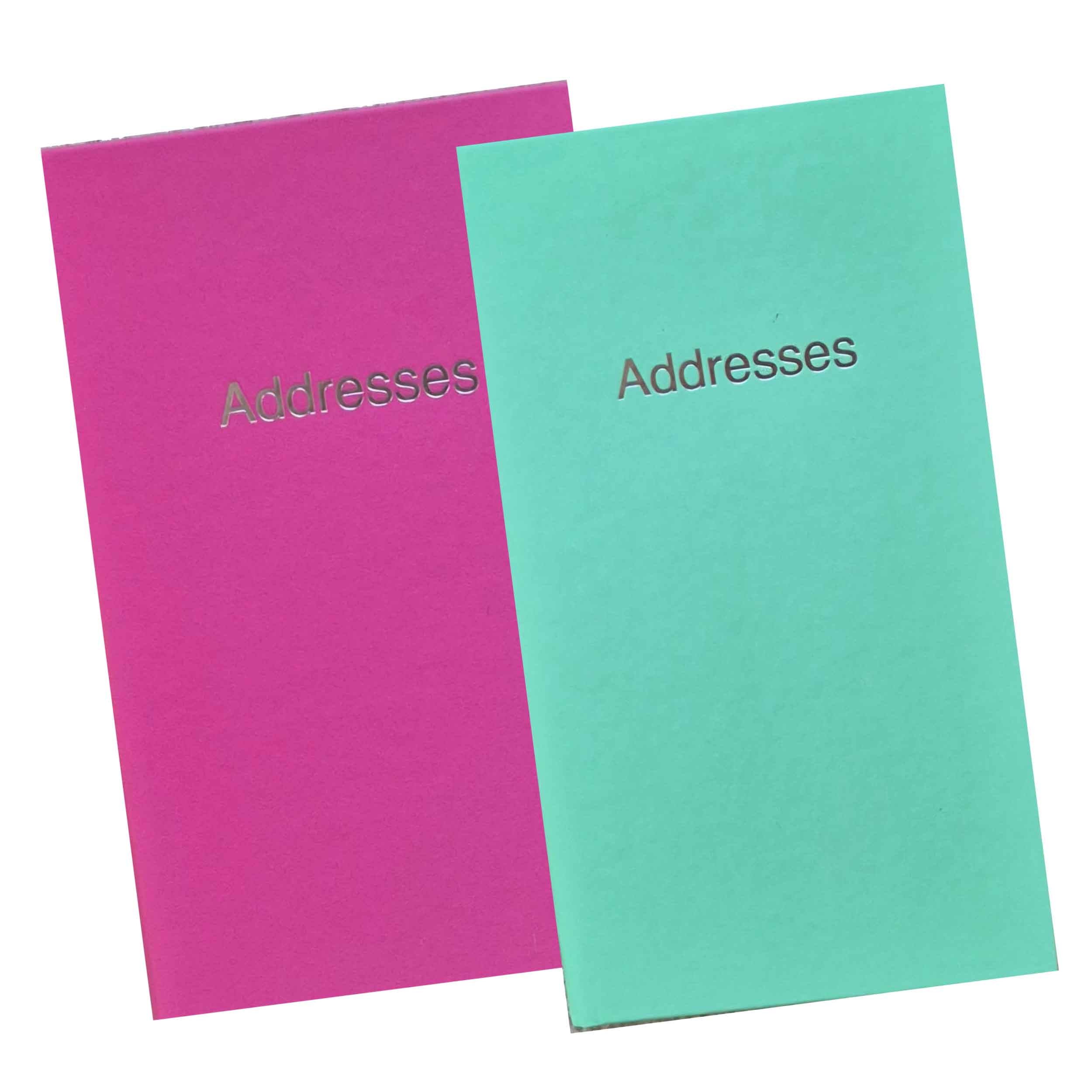 ADDRESS BOOK,Slim 85x148mm Mint Green/Pink [Splittable]