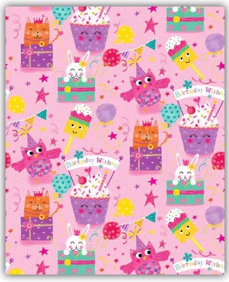 GIFT WRAP,Animals & Cakes [Packs Only]