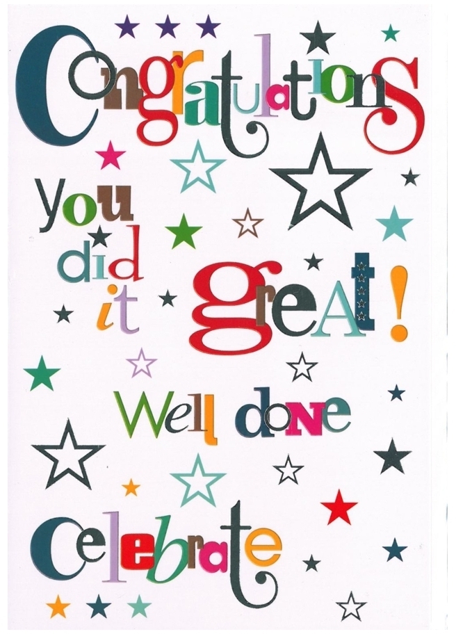CONGRATULATIONS CARDS,6`s Wordplay