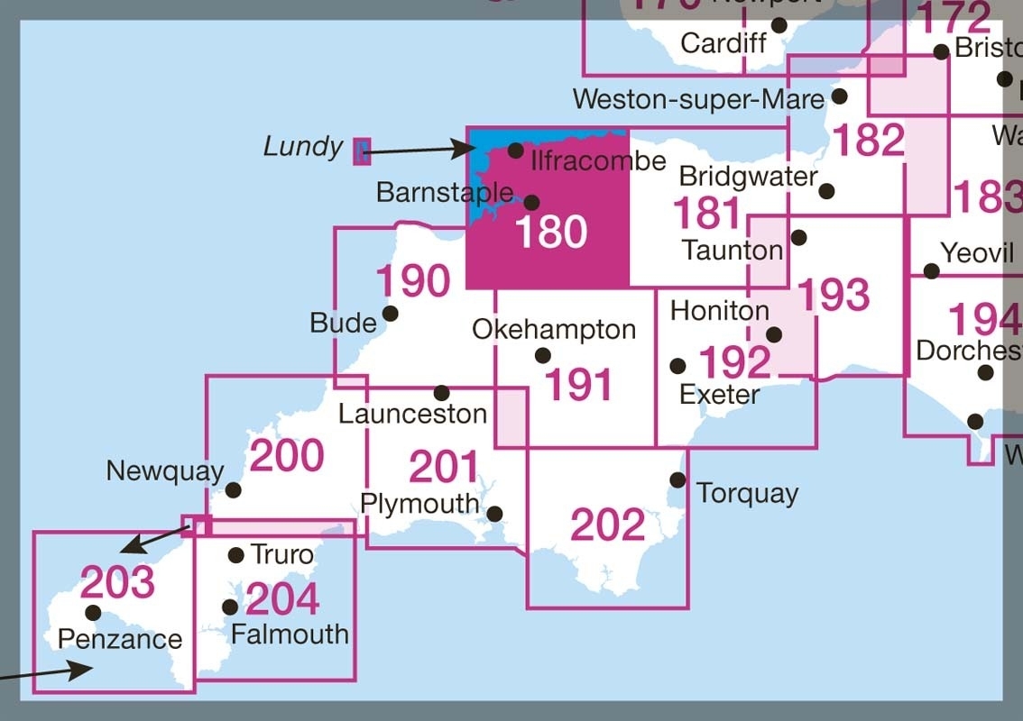 MAP,O/S Barnstaple & Ilfracombe (with Download) [Splittable]