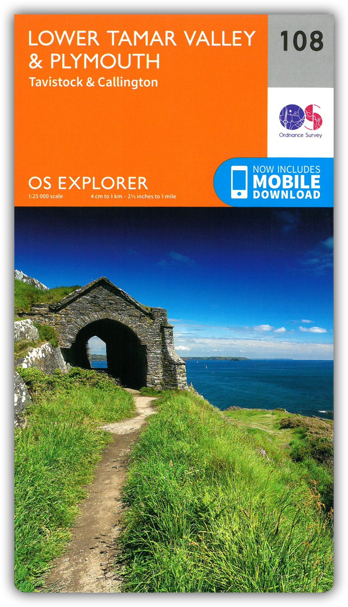 MAP,O/S Lower Tamar Valley Explorer 2.5in (Was £12.99) [Splittable]