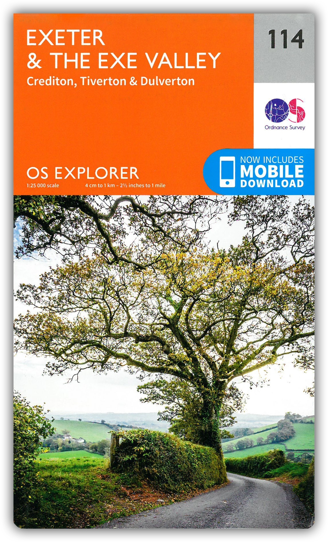 MAP,O/S Exeter & Exe Valley Explorer 2.5in [Splittable]