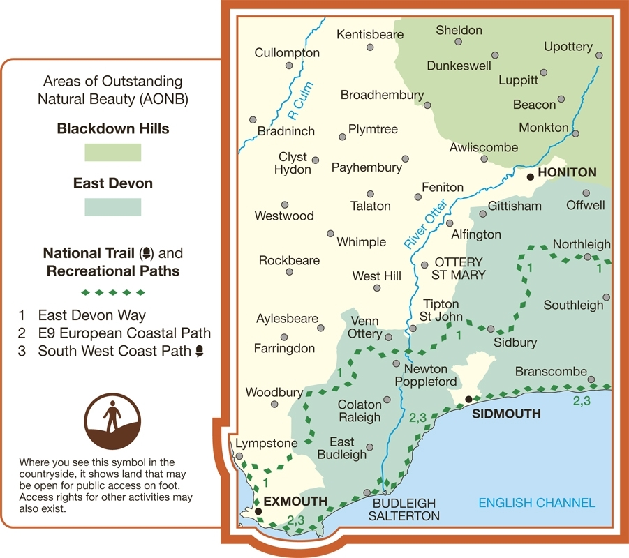 MAP,O/S Exmouth & Sidmouth Explorer 2.5in [Splittable]