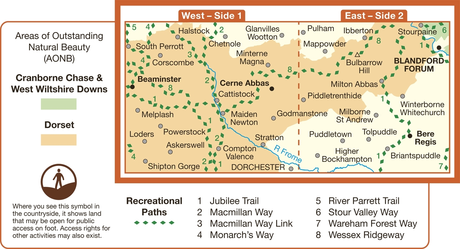 MAP,O/S Cerne Abbas & Bere Regis 2.5in (with Download) [Splittable]
