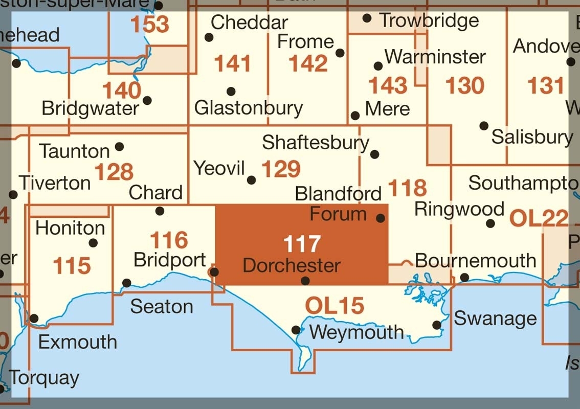 MAP,O/S Cerne Abbas & Bere Regis 2.5in (with Download) [Splittable]