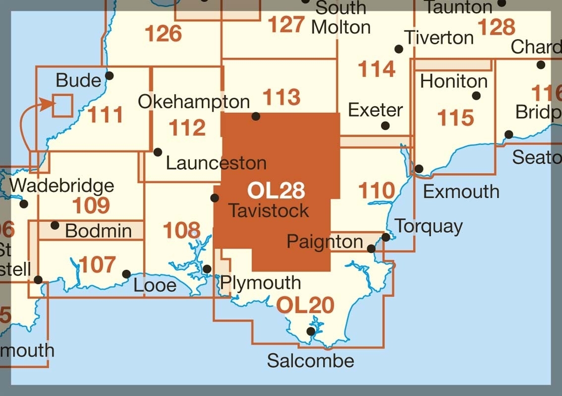 MAP,O/S Dartmoor Explorer 2.5in (with Download) [Splittable]