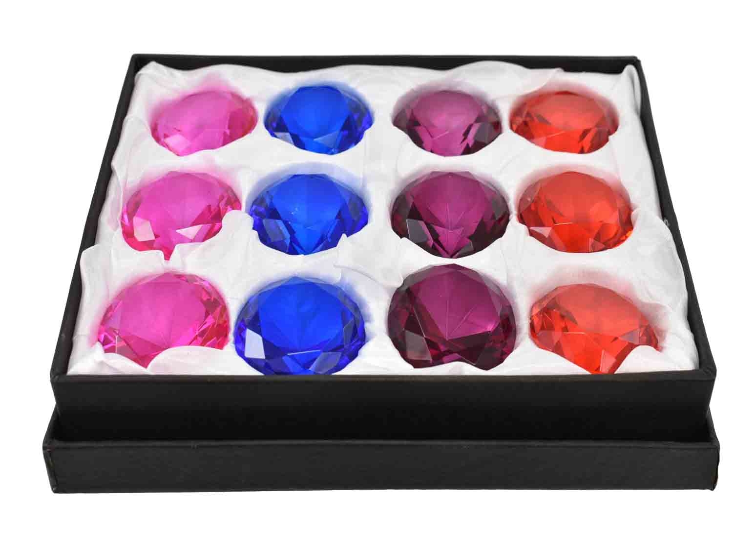 PAPERWEIGHT JEWEL, 50mm 4 Assorted Colours. CDU [Packs Only]