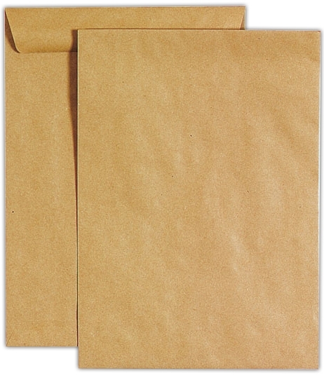 MANILLA POCKET ENVELOPE, C4 324X229mm Gummed 250`s