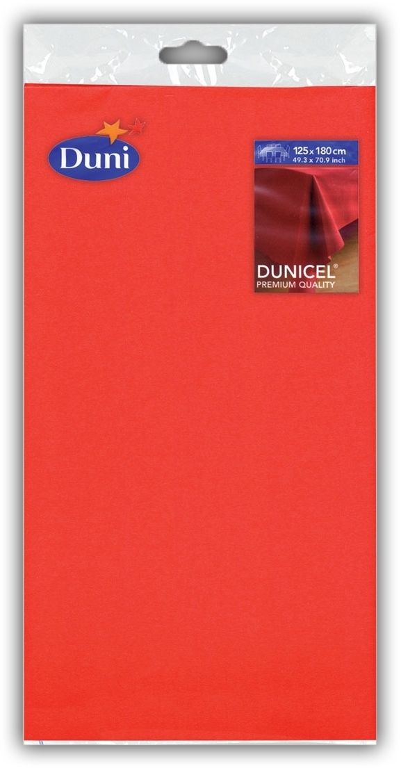 TABLECOVER, Red, Linen-Feel, Premium, 118 x180cm H/pk [Splittable]