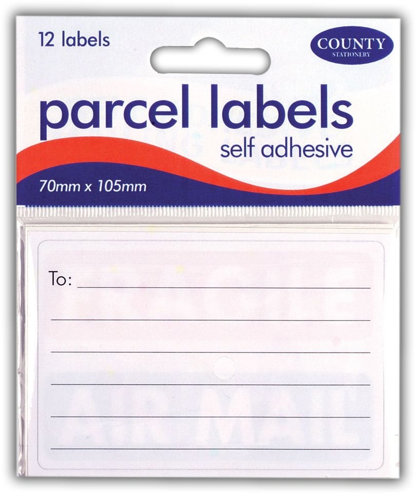 LABEL,Parcel 70x105mm S/Adh 12`s H/pk [Packs Only]