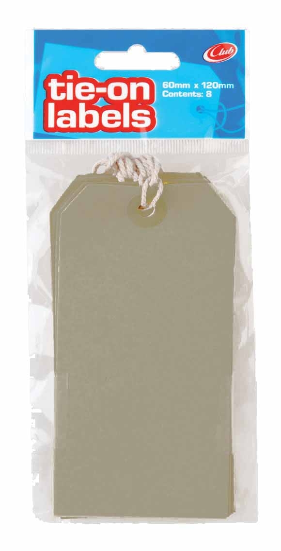 LABEL,Tie-On Luggage Buff 8`s H/pk [Splittable]