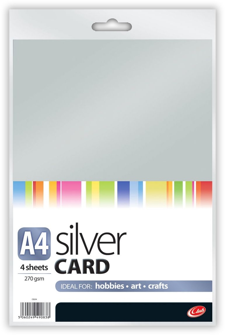 CARD,A4 Silver 4`s (Club) [Packs Only]