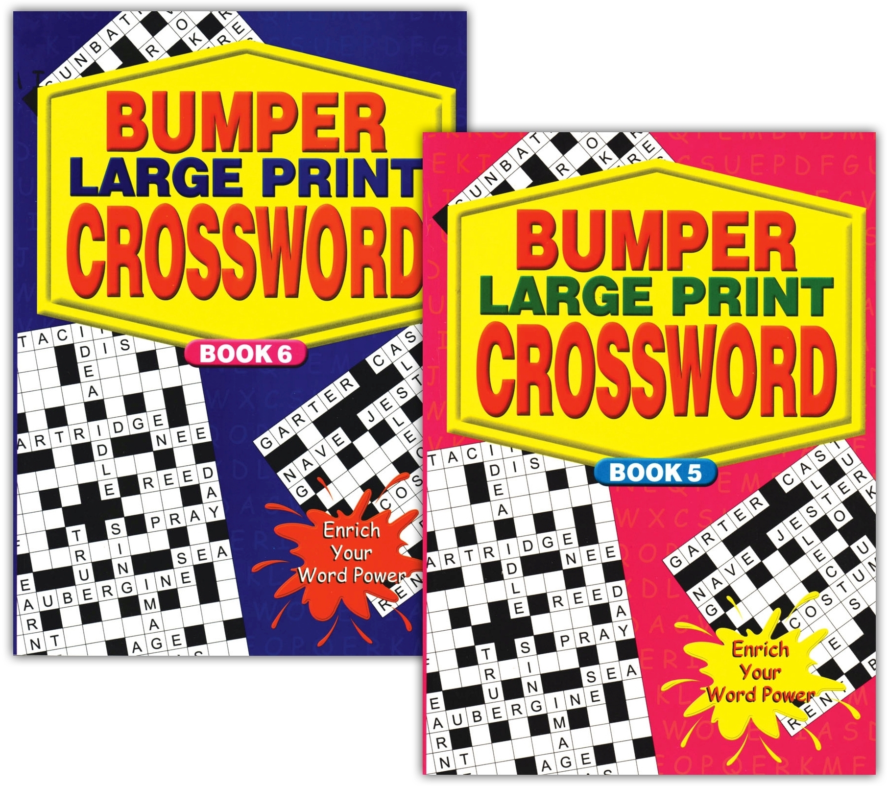 ACTIVITY BOOK,Crossword Bumper Large Print 2 Asst. [Packs Only]