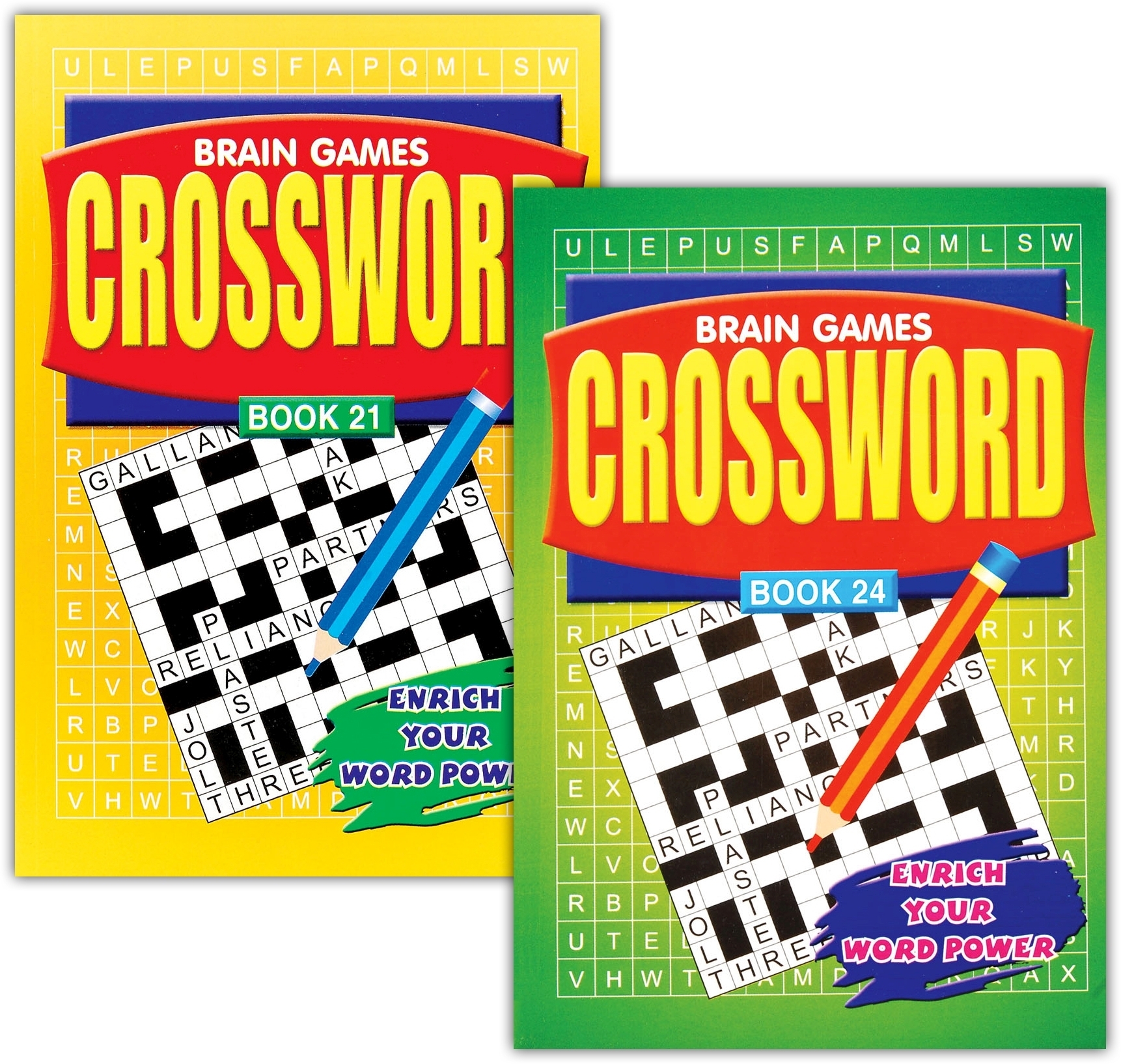 ACTIVITY BOOK,Crossword Brain Games 4 Asst. [Packs Only]