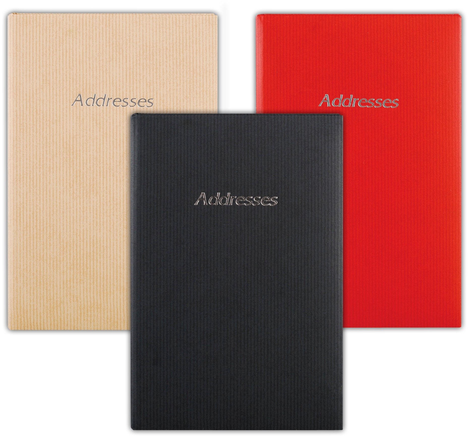 ADDRESS BOOK,Verge Large 3 Asst. 136x205mm [Packs Only]