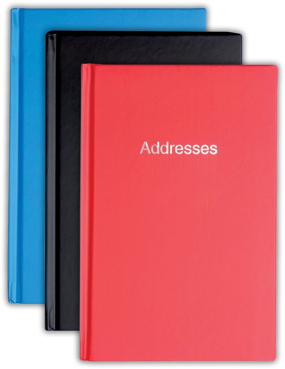 ADDRESS BOOK,Large 130x196mm 3 Asst. [Splittable]