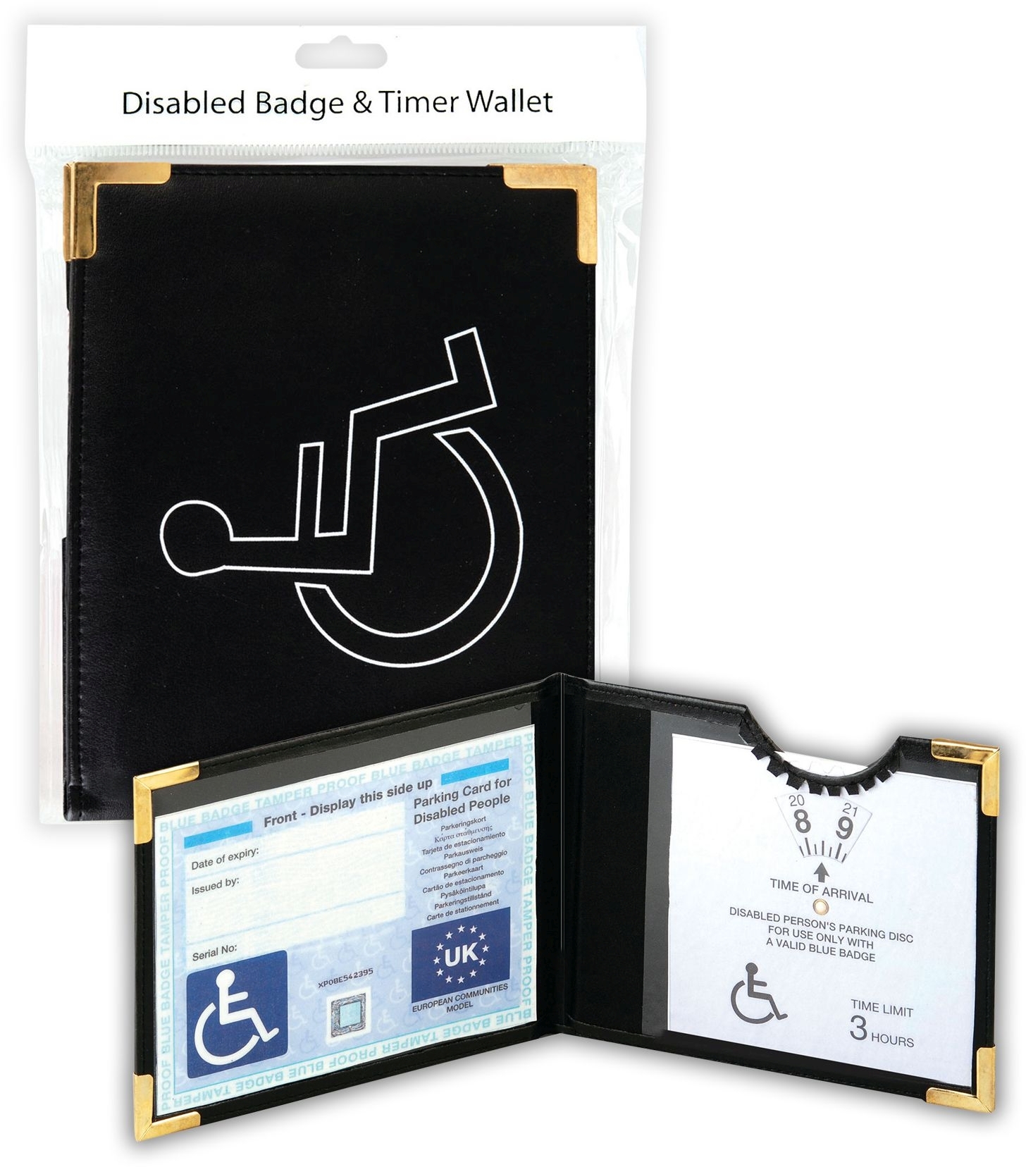 DISABLED BADGE HOLDER,Wallet Black H/pk [Splittable]