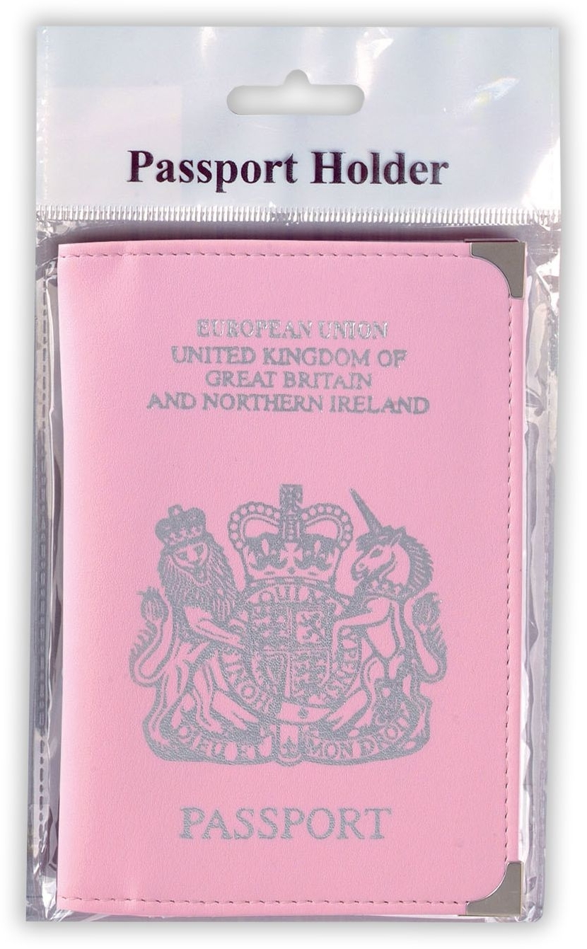 PASSPORT HOLDER,GB&NI PVC Pink H/pk [Splittable]