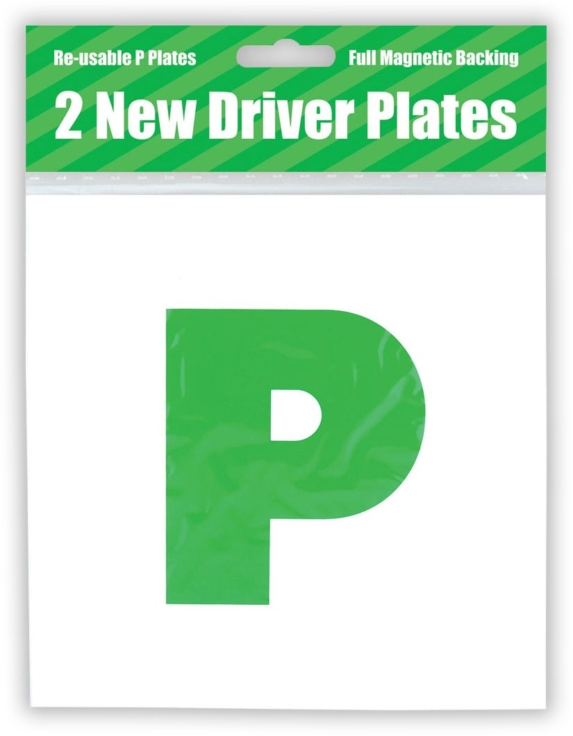 P PLATES,(New Driver) 2`s Magnetic H/pk [Splittable]