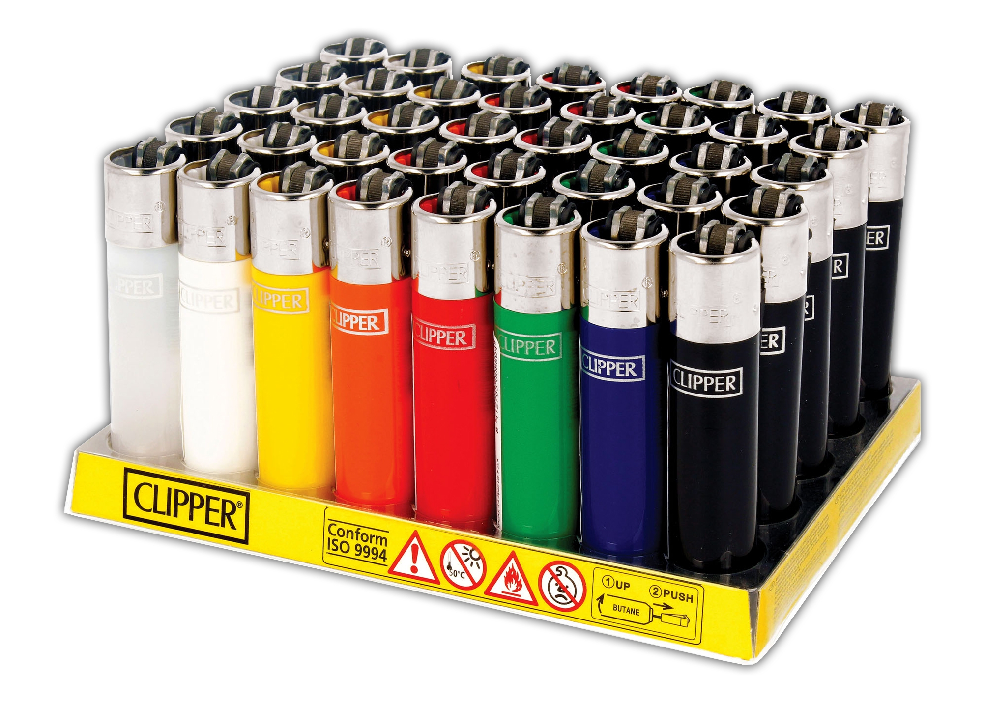 LIGHTERS,CLIPPER,Refillable Flint CDU [Packs Only]