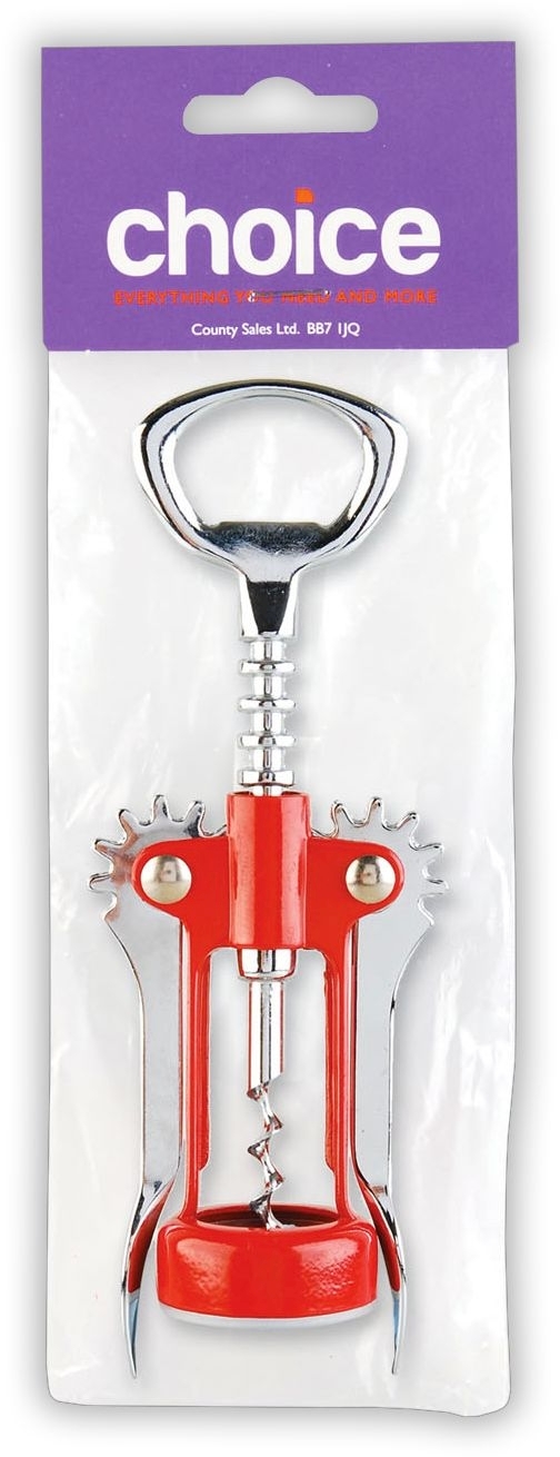 CORKSCREW,Lever Arm Bottle Opener H/pk [Splittable]