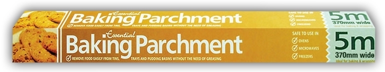 BAKING PARCHMENT ROLLS,Boxed 370mm x 5m, 41gsm (Essential) [Splittable]