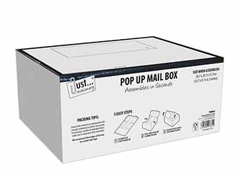 POSTAL BOX,Pop Up 347x247x157mm (Medium) [Splittable]