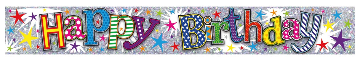 BANNER,Happy Birthday Unisex [Packs Only]